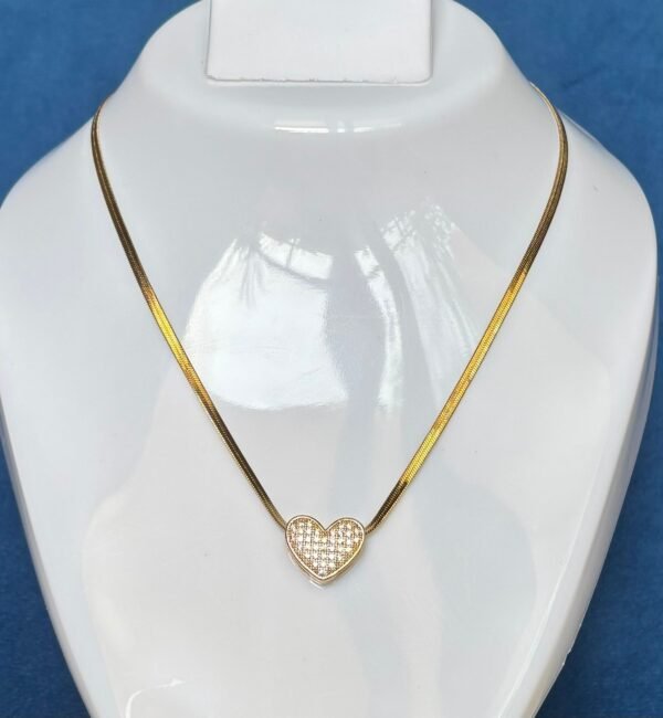 Anti Tarnish Stainless Steel Heart Pendent Chain