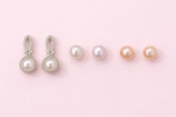 PEARL EARRING COMBO 6 NATURAL PEARL DROP EARRING