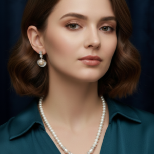 WHITE SEASHELL PEARL NECKLACE SET WHITE SEASHELL PEARL NECKLACE SET