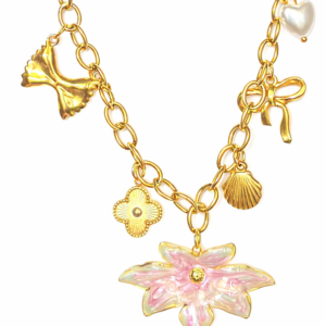 charm necklace Anti Tarnish Stainless Steel Charm Necklace
